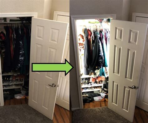 automatic lighting in closet